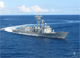 First rescue operation for the Spanish frigate Numancia