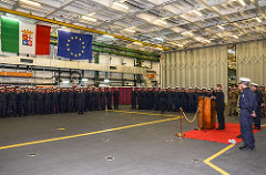 HR/VP visits EUNAVFOR MED operation Sophia Flagship