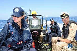 EUNAVFOR MED operation Sophia’s Force Commander visits the newly arrived German ship WERRA at sea