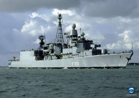 The German Frigate FSG AUGSBURG joined EUNAVFOR MED Operation Sophia