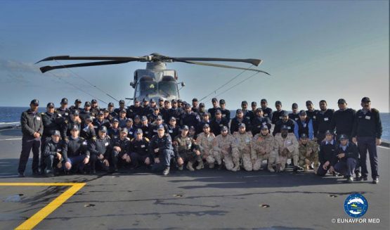 Operation SOPHIA training vessel ITS San Giorgio heads back home!