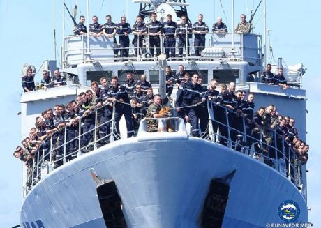 One month of deployment in EUNAVFOR MED Op. Sophia for Commandant BLAISON