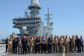 EUNAVFOR MED – Meeting at sea for the units Commanders