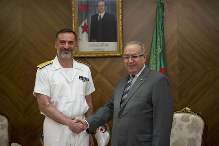 Operation Commander meeting with Algerian authorities