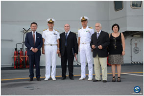 Catania: meeting with local authorities on board ITS Cavour