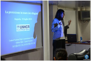 UNHCR: first training section on board of ITS Cavour
