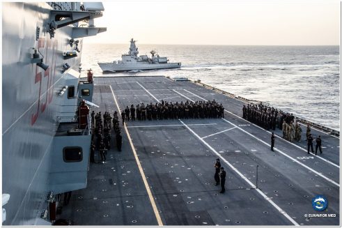 The Belgian Frigate Leopold I fully operational in EUNAVFOR MED – Operation Sophia