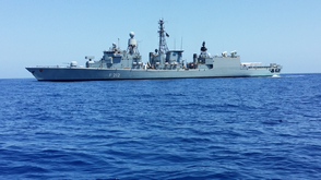The German frigate FGS KARLSRUHE sails back home after more than 2 months