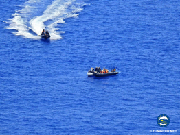 EUNAVFOR MED assets boarded a boat intent in suspicious activities