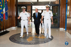 The United Nations Envoy in Libya, Martin Kobler, visits EUNAVFOR MED operation Sophia’s Headquarters