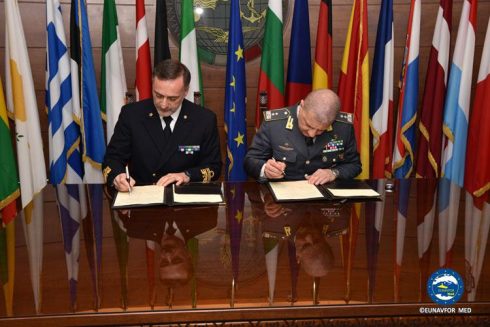 EUNAVFOR MED and the Italian “Guardia di Finanza” sign a technical agreement on the Libyan training