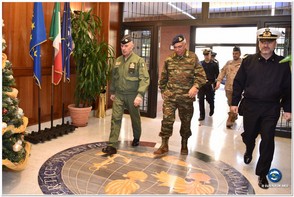 The Chairman of the EU Military Committee (CEUMC) General Mikhail KOSTARAKOS visits EUNAVFOR MED operation Sophia Headquarters