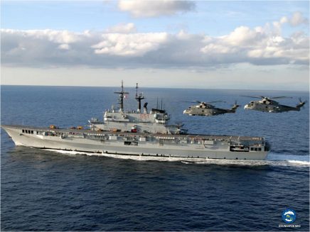 The Italian ship Garibaldi joins EUNAVFOR MED operation Sophia