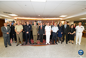 The EU Political and Security Committee visits EUNAVFOR Med Headquarters in Rome