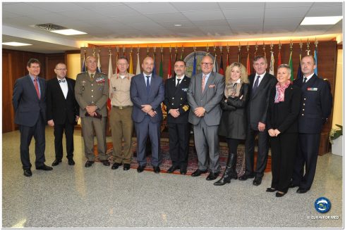 Luxembourg Minister of Defence visits EUNAVFOR MED Operation Sophia Headquarters in Rome